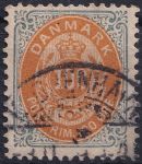 Obrázek k výrobku 40686 - 1898, Dánsko, 0029IZB, Výplatní známka: Číslice v rámu ⊙