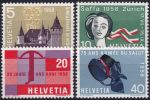 Obrázek k výrobku 41032 - 1958, Švýcarsko, 0653/0656, Výročí ✶✶