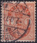 Obrázek k výrobku 41135 - 1902, Dánsko, 0035ZB, Výplatní známka: Znak v oválu, větší číslice ⊙