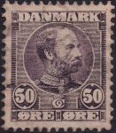 Obrázek k výrobku 41150 - 1905, Dánsko, 0050b, Výplatní známka: Král Kristián IX. ⊙