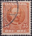 Obrázek k výrobku 41155 - 1907, Dánsko, 0056, Výplatní známka: Král Frederik VIII. ⊙