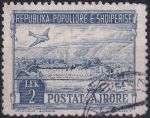 Obrázek k výrobku 41530 - 1950, Albánie, 0490, Letecká známka: Krajinky - Pevnost Rozafa ⊙