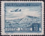 Obrázek k výrobku 41533 - 1950, Albánie, 0493, Letecká známka: Krajinky - Pevnost Rozafa ⊙