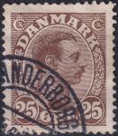 Obrázek k výrobku 41590 - 1913, Dánsko, 0069b, Výplatní známka: Král FKristián X. ⊙