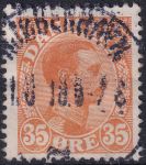 Obrázek k výrobku 41593 - 1913, Dánsko, 0071, Výplatní známka: Král FKristián X. ⊙