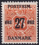 Obrázek k výrobku 41616 - 1918, Dánsko, 0087Y, Výplatní známka ✶