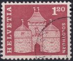 Obrázek k výrobku 41727 - 1960, Švýcarsko, 0710x, Výplatní známka: Malby budov - Radnice ve Freiburgu ⊙