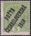 Obrázek k výrobku 41874 - 1919, ČSR I, 0033VV, PČ 1919: Výplatní známka malého formátu z let 1916-1918 (císařská koruna) ✶