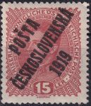 Obrázek k výrobku 42109 - 1919, ČSR I, 0034IIaVV, PČ 1919: Výplatní známka malého formátu z let 1916-1918 (císařská koruna) ✶