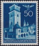 Obrázek k výrobku 42221 - 1940, Generální Gouvernement, 045, Výplatní známka: Stavby - Hrad Wawel, Krakov ✶✶