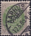 Obrázek k výrobku 42367 - 1902, Dánsko, 0022IZBbVV, Výplatní známka: Číslice v rámu ⊙