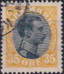 Obrázek k výrobku 42403 - 1918, Dánsko, 0102, Výplatní známka: Král Kristián X. ⊙