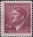 Obrázek k výrobku 42696 - 1942, Protektorát, 083, Výplatní známka: Adolf Hitler ✶✶