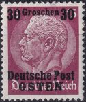Obrázek k výrobku 42850 - 1939, Poštovní území Východ, 005, Výplatní známka: Hindenburg v medailónu ✶