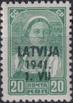 Obrázek k výrobku 42912 - 1941, Lotyšsko, 2, Výplatní známka ✶