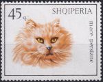 Obrázek k výrobku 43224 - 1966, Albánie, 1092, Kočky: Evropská kočka domácí ✶✶