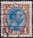 Obrázek k výrobku 43307 - 1921, Dánsko, 0127, Výplatní známka: Kristián X. ⊙