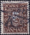 Obrázek k výrobku 43319 - 1924, Dánsko, 0139, 300 let Dánské pošty: Král Kristián X. ⊙