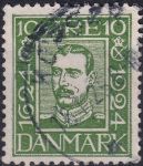 Obrázek k výrobku 43320 - 1924, Dánsko, 0137, 300 let Dánské pošty: Král Kristián X. ⊙