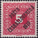 Obrázek k výrobku 43395 - 1919, ČSR I, 0061, PČ 1919: Novinová známka z roku 1916 (hlava Merkura hledící vlevo) ✶