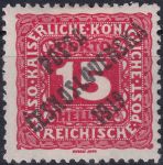 Obrázek k výrobku 43397 - 1919, ČSR I, 0073, PČ 1919: Doplatní známka z roku 1916 (malá číslice, s názvem státu) ✶