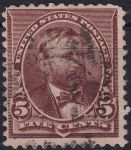 Obrázek k výrobku 43472 - 1890, USA, 0065a, Výplatní známka: Prezidenti a další osobnosti v oválu - Ulysses S. Grant ⊙