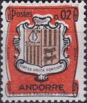 Obrázek k výrobku 43928 - 1964, Andorra (Franzouzká pošta), 186, Výplatní známka: Erb ✶✶