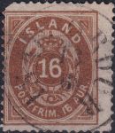 Obrázek k výrobku 44108 - 1896/1898, Island, 0008B, Výplatní známka: Číslice s oválnou korunou ⊙