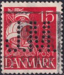 Obrázek k výrobku 44289 - 1927, Dánsko, 0168p, Výplatní známka: Karavela ⊙