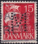 Obrázek k výrobku 44291 - 1927, Dánsko, 0168p, Výplatní známka: Karavela ⊙