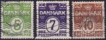 Obrázek k výrobku 44303 - 1926, Dánsko, 0166/0167, Výplatní známky: Vlnky, s 18 srdičky ⊙