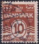 Obrázek k výrobku 44307 - 1930, Dánsko, 0184, Výplatní známka: Vlnky, s 18 srdičky ⊙