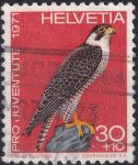 Obrázek k výrobku 44337 - 1971, Švýcarsko, 0960, „Pro Juventute“: Ptáci - Phoenicurus phoenicurus ⊙