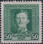 Obrázek k výrobku 44372 - 1917, Bosna a Hercegovina, 131A, Výplatní známka: Císař Karel I. ✶