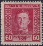 Obrázek k výrobku 44373 - 1917, Bosna a Hercegovina, 134A, Výplatní známka: Císař Karel I. ✶