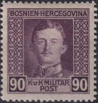 Obrázek k výrobku 44374 - 1917, Bosna a Hercegovina, 135A, Výplatní známka: Císař Karel I. ✶