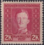 Obrázek k výrobku 44375 - 1917, Bosna a Hercegovina, 137A, Výplatní známka: Císař Karel I. ✶