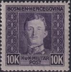 Obrázek k výrobku 44377 - 1917, Bosna a Hercegovina, 140A, Výplatní známka: Císař Karel I. ✶