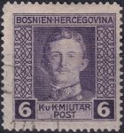 Obrázek k výrobku 44379 - 1917, Bosna a Hercegovina, 124A, Výplatní známka: Císař Karel I. ⊙