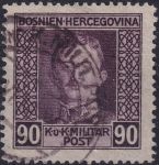 Obrázek k výrobku 44383 - 1917, Bosna a Hercegovina, 134A, Výplatní známka: Císař Karel I. ⊙