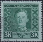 Obrázek k výrobku 44387 - 1917, Bosna a Hercegovina, 138A, Výplatní známka: Císař Karel I. ⊙