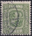 Obrázek k výrobku 44863 - 1907, Island, 0048, Výplatní známka: Král Kristián IX. a Frederik VIII. ⊙