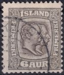 Obrázek k výrobku 44864 - 1907, Island, 0051, Výplatní známka: Král Kristián IX. a Frederik VIII. ⊙