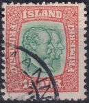Obrázek k výrobku 44867 - 1907, Island, 0053, Výplatní známka: Král Kristián IX. a Frederik VIII. ⊙
