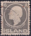 Obrázek k výrobku 44881 - 1911, Island, 0063, Výplatní známka: 100. výročí narození Jóna Sigurdssona ⊙
