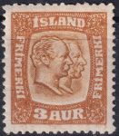 Obrázek k výrobku 44888 - 1915/1918, Island, 0076, Výplatní známka: Král Kristián IX. a Frederik VIII. ✶