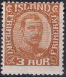 Obrázek k výrobku 44956 - 1915/1918, Island, 0076, Výplatní známka: Král Kristián IX. a Frederik VIII. ✶