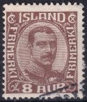 Obrázek k výrobku 44973 - 1920, Island, 0087, Výplatní známka: Král Kristián X. ⊙