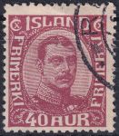 Obrázek k výrobku 44978 - 1920, Island, 0093, Výplatní známka: Král Kristián X. ⊙