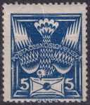 Obrázek k výrobku 45214 - 1920, ČSR I, 0143AVV, Výplatní známka: Holubice ✶